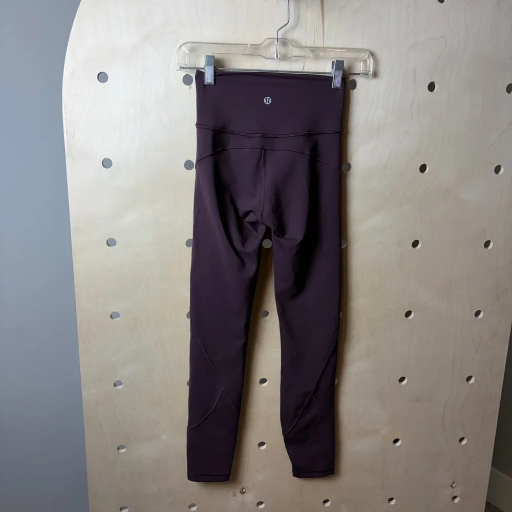 lululemon 25 inch Black Plum Size 2